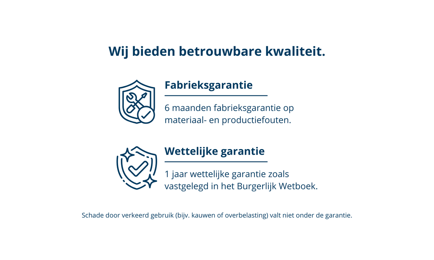 Over de garantie van Pootjes Plezier