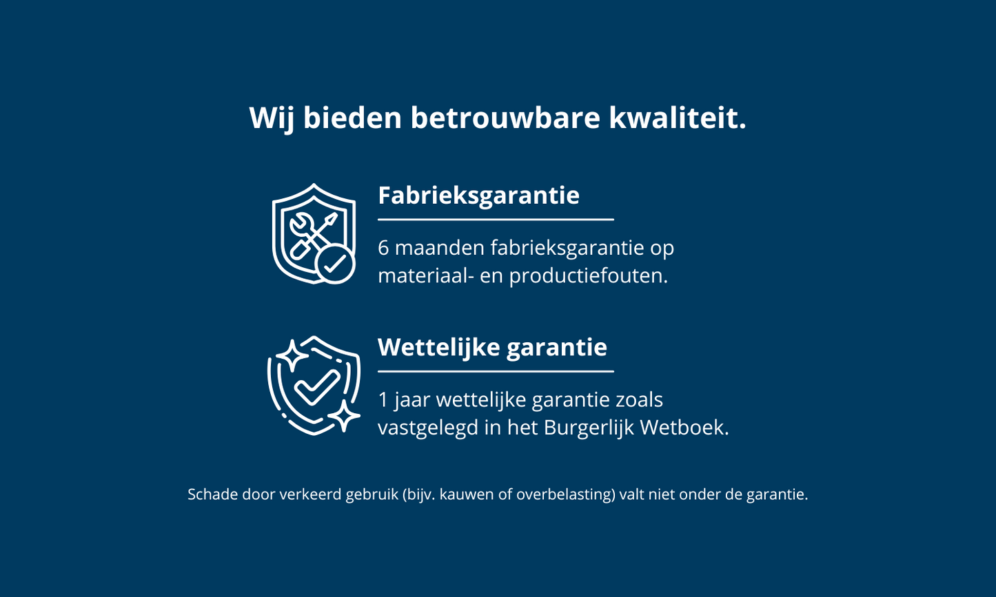 Waarschuwingslabel voor hondenriem