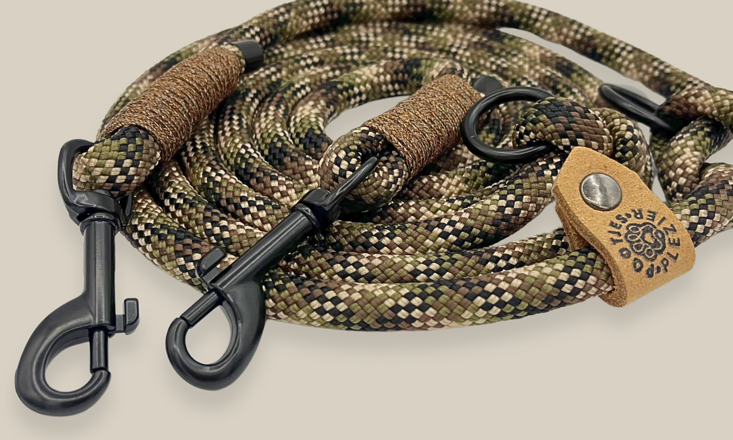 Verstelbare en handsfree 8 in 1 hondenriem Touw - πͺ Commando