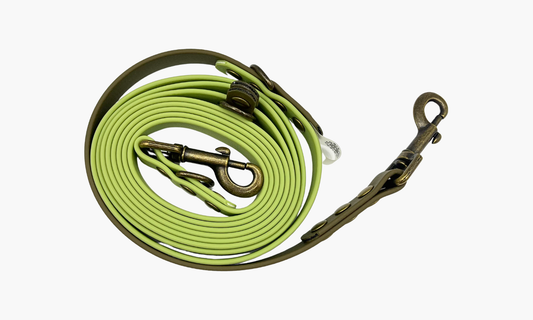 Olijfgroen + Militair Groen - Handsfree hondenriem 260cm | Tot 12kg
