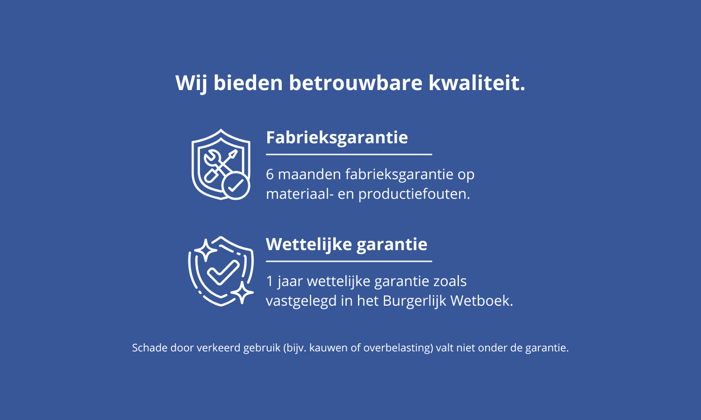Garantie belofte Pootjes Plezier