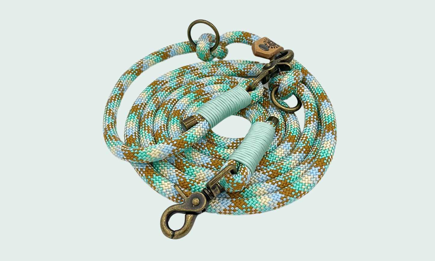 Verstelbare en handsfree 8 in 1 hondenriem Touw - ποΈ Strand