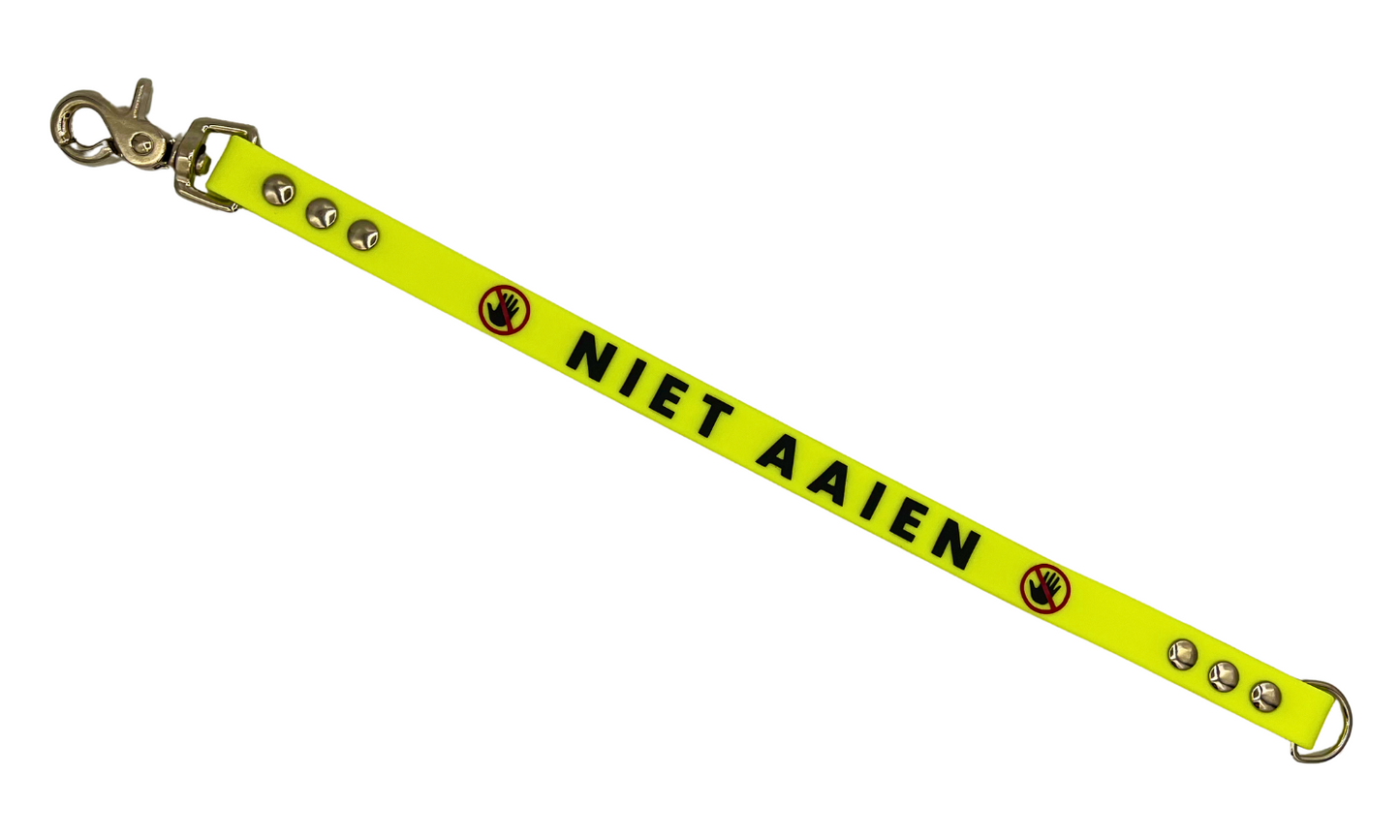 BioThane waarschuwingslabel