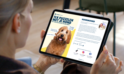 15x Puzzelen met je hond - Met spullen die je al in huis hebt! (PDF)