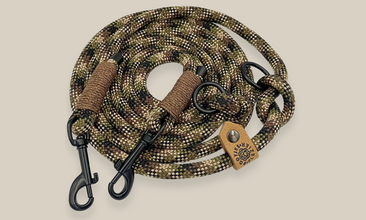 Verstelbare en handsfree 8 in 1 hondenriem Touw - 🪖 Commando