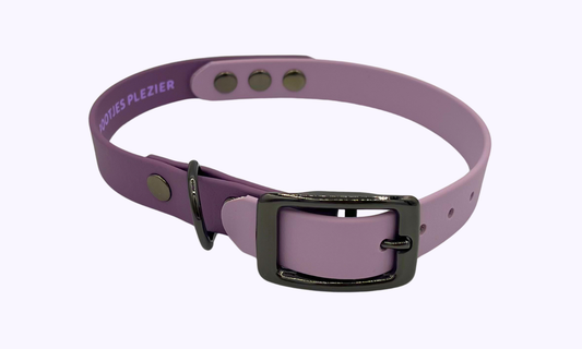 Lavendel - Halsband met gesp 34-40cm (tot 15kg)