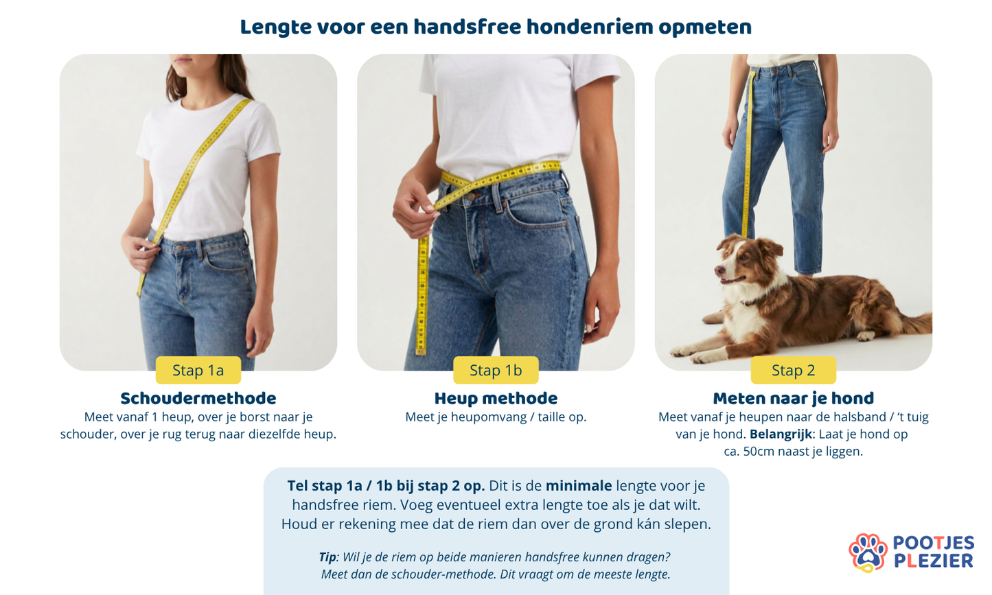 Handsfree multifunctionele PawTex hondenriem | Tot 12kg