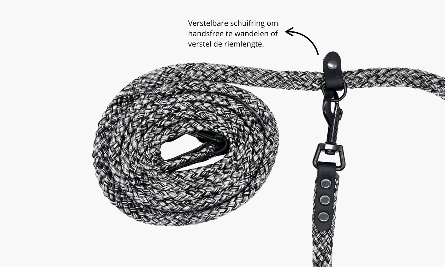 Nacht - Handsfree hondenriem 270cm | Tot 20kg