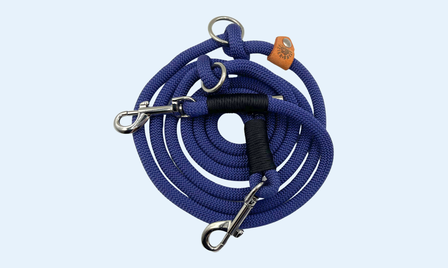 🌑 Schaduw - Hondenriem touw (7-in-1)