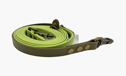 Olijfgroen + Militair Groen - Handsfree hondenriem 260cm | Tot 12kg