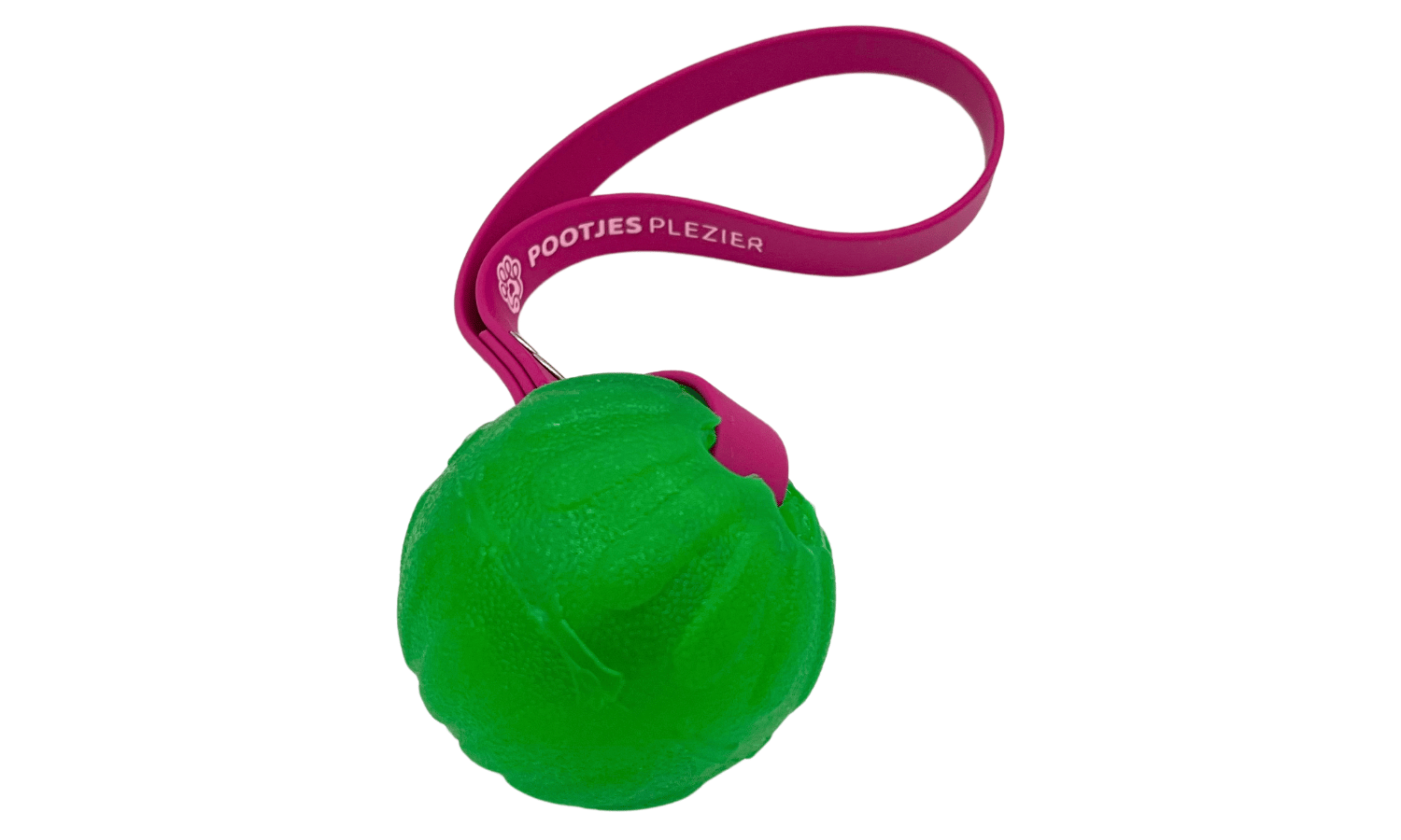 Starmark Chewball hondenspeelgoed met BioThane handvat voor trekken en apporteren