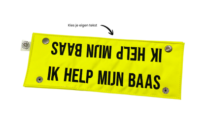 Waarschuwingslabel voor je hondenriem