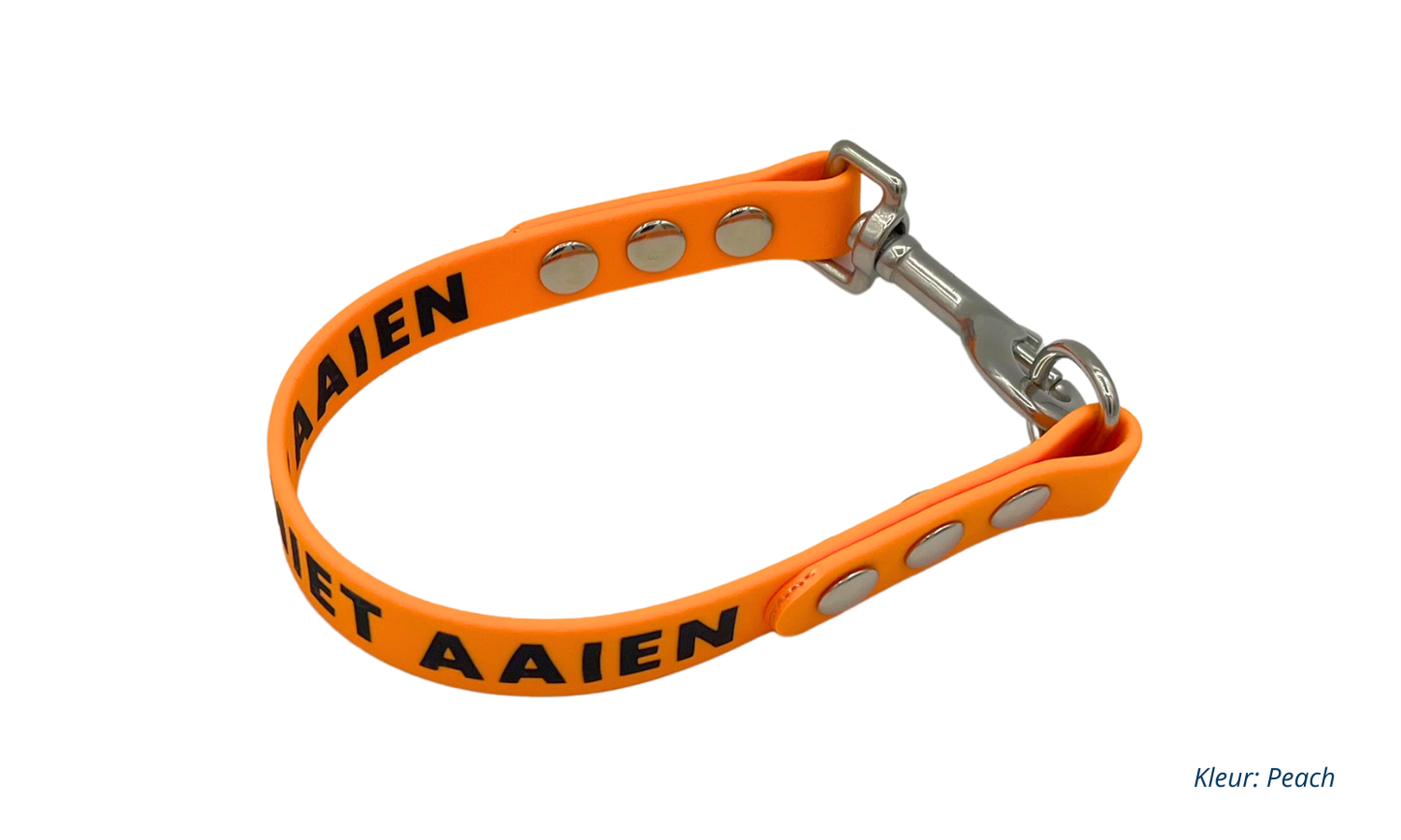 BioThane waarschuwingslabel